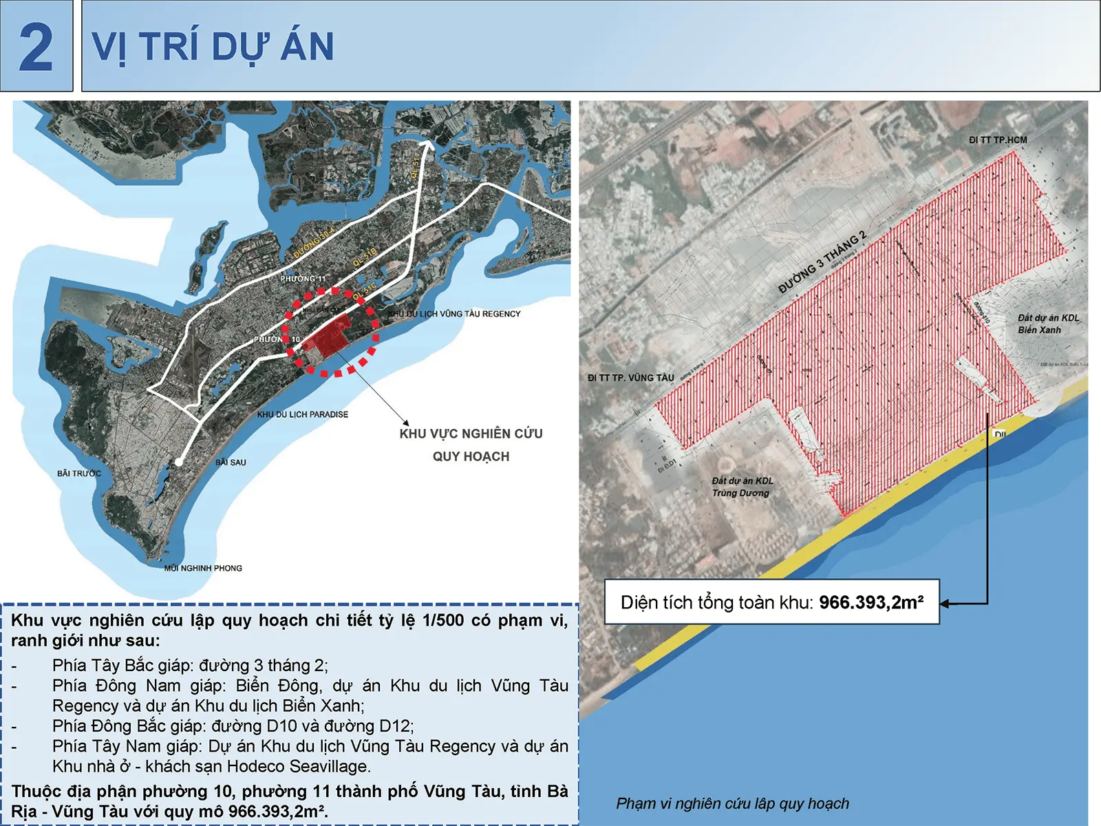 Vị trí dự án Sun Group Vũng Tàu: Gần đường 3 Tháng 2, giáp biển Đông và các khu du lịch cao cấp.