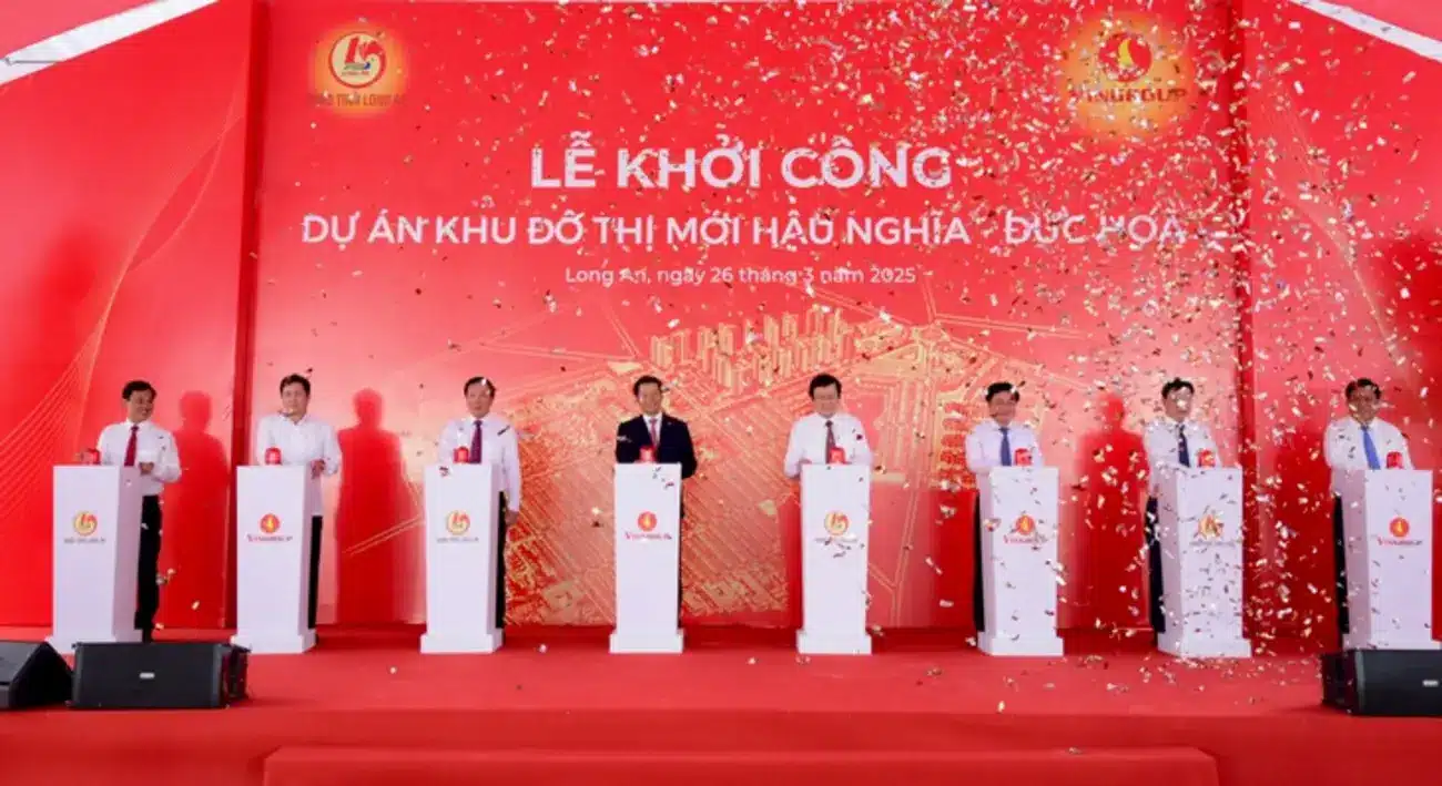 Lễ khởi công dự án Vinhomes Green City tại huyện Đức Hòa, Long An.
