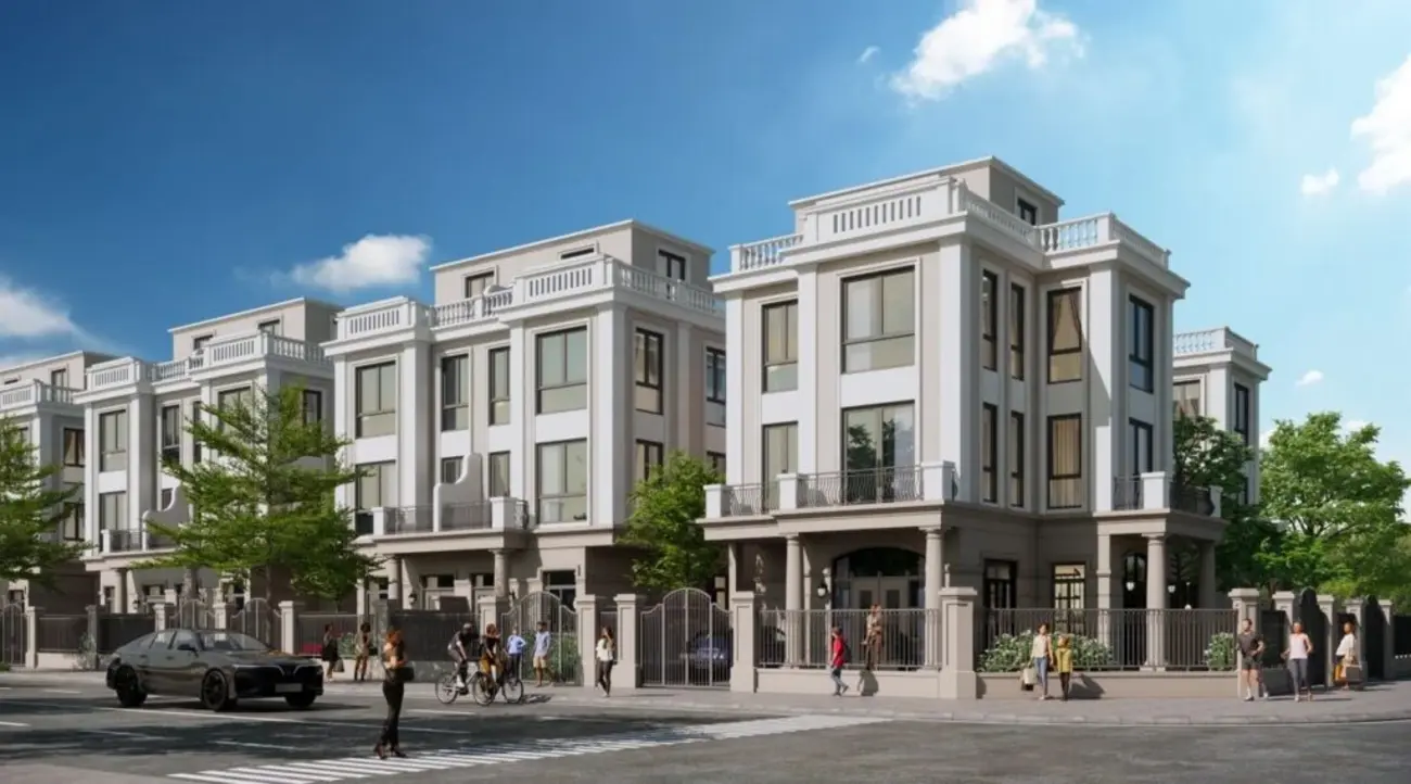 Nhà phố Vinhomes Green City với thiết kế hiện đại, tiện nghi, phù hợp cho nhiều mục đích sử dụng.