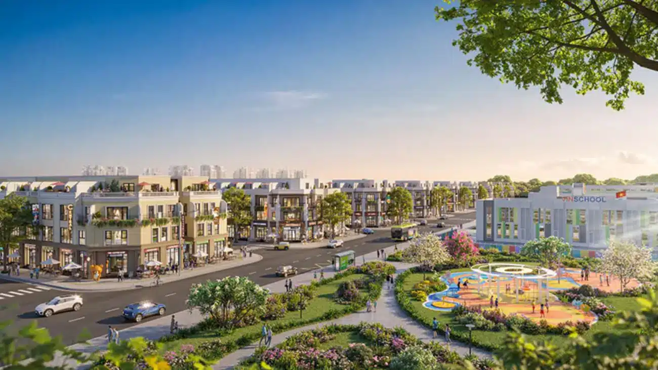 Phối cảnh dự án Vinhomes Green City Long An với các tiện ích đồng bộ và không gian sống đẳng cấp.