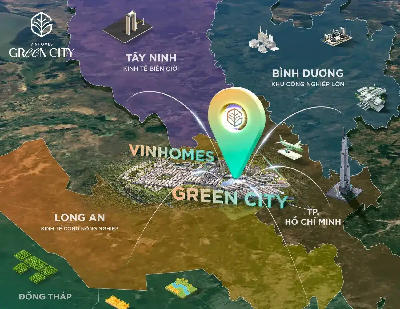 Vinhomes Green City Long An – Trung tâm đô thị sinh thái hiện đại phía Tây Bắc TP. Hồ Chí Minh.